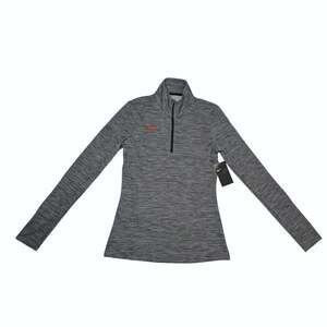 Nike Dri-FIT Women’s Gray Heather Quarter Zip Pullover Small NWT VT Pole Vault